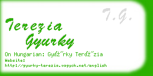 terezia gyurky business card